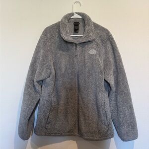 The North Face Light Gray Sherpa Jacket